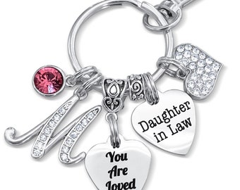 DAUGHTER-IN-LAW, Daughter In Law Gift, Daughter In Law Keychain, Daughter Keychain, Gifts For Daughter In Law, You Are Loved, Love Gifts