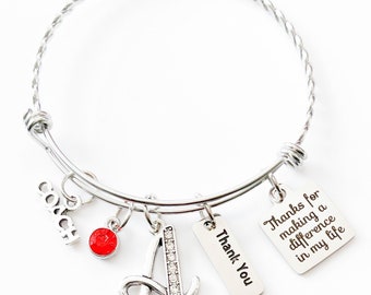 Dance Coach Gift, Dance Jewelry, Dance Coach Bracelet, Dance Gifts, Coach Gifts, Personalized Gifts End Of Year Team Mom Bangle Dance Coach