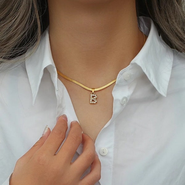 Herringbone Necklace - Etsy