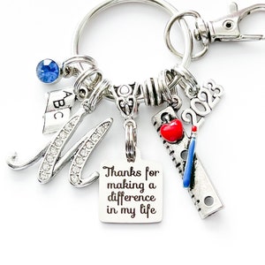 TEACHER GIFTS, Teacher Keychain, Gift For Teacher, Unique Teacher Gift, Teacher Gift Ideas Personalized Teacher Gifts Teacher Christmas Gift