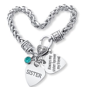 Personalized Sister Gifts, Unique Sister Gifts, Sister, Sister Birthday, Gifts For Sister, Sister Bracelet, Always My Sister, Sister Jewelry