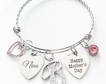 Nina Bracelet, Nina Gifts, Jewelry, Gifts From Godchild, Nina Shirt, Nina Ring, Jewelry, Personalized Godmother Gift, Nina Mothers Day Gift
