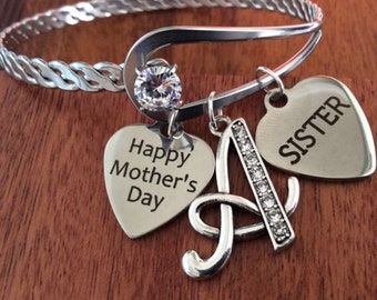 Mothers Day Sister Bracelet, Unique Sister Gifts, Sister Personalized Bracelet, Mothers Day Gift, Sister Gift, Sister Mothers Day Gift