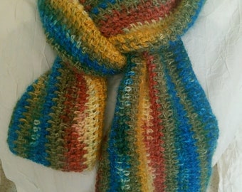 Crochet  Lacy Scarf, Crochet Wrap, Crochet Scarf, Women's Scarf , Gift for Women , Ready to Ship