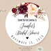 Printable Round Tag, Editable Floral Tag, Editable Template, Edit With ...