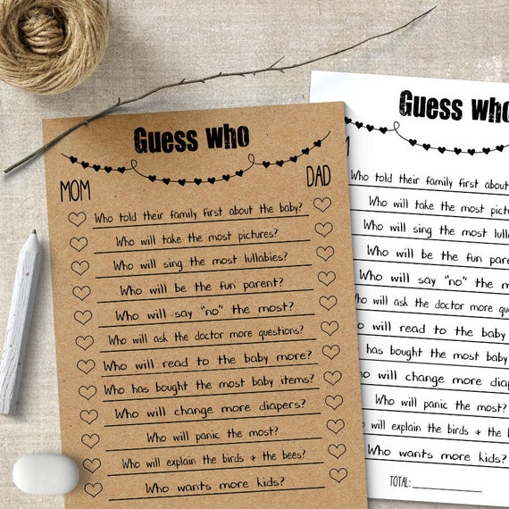 baby shower games printable guess who game pdf g901 etsy