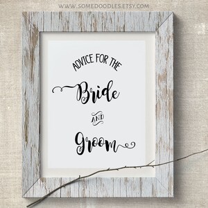 Advice for the Bride and Groom Cards, Bridal and Couples Shower Games ...