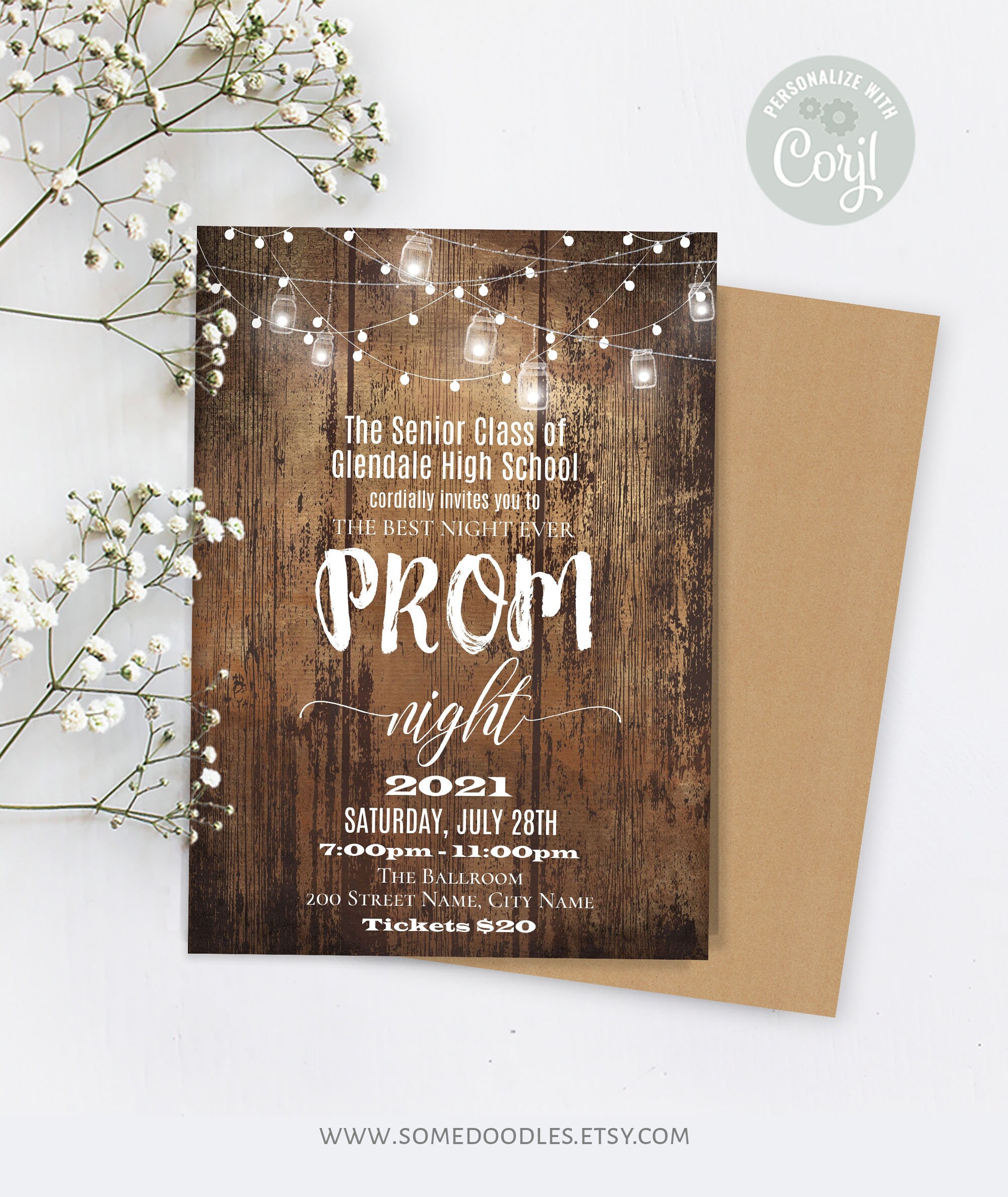 Prom Party Invitations