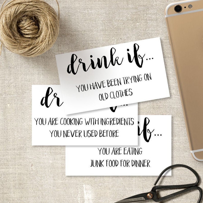 Virtual Drinking Game Online Party Printable 50 Different Etsy