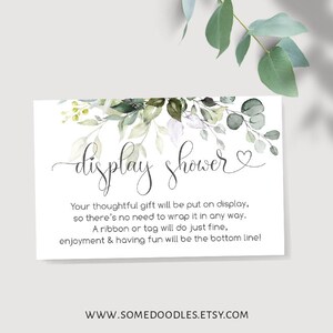 Display baby shower cards, printable not editable PDF and JPG, A299