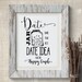 Date Jar Idea Bridal Shower Games Printable Date Idea Sign - Etsy