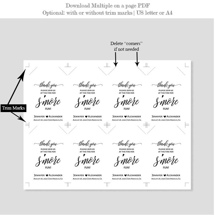 Printable Favor Tag Editable Gift Tags Instant Download - Etsy