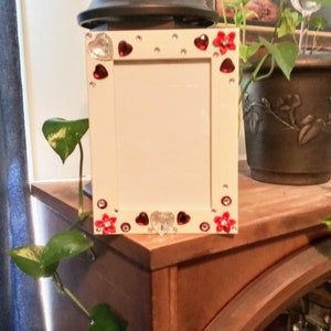 Rhinestone Valentines Day photo Frame