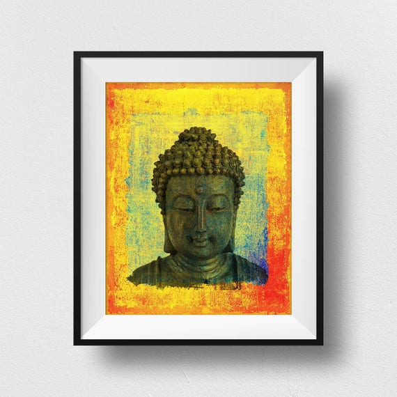 BUDDHA STATUE ORNAMENT POSTER ART PRINT A4 A3 A2 A1 A0 SIZES