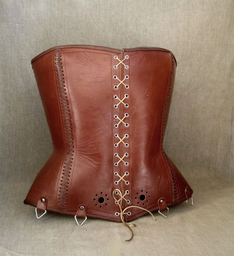 Custom Corset Leather corset genuine corset open cleavage Etsy