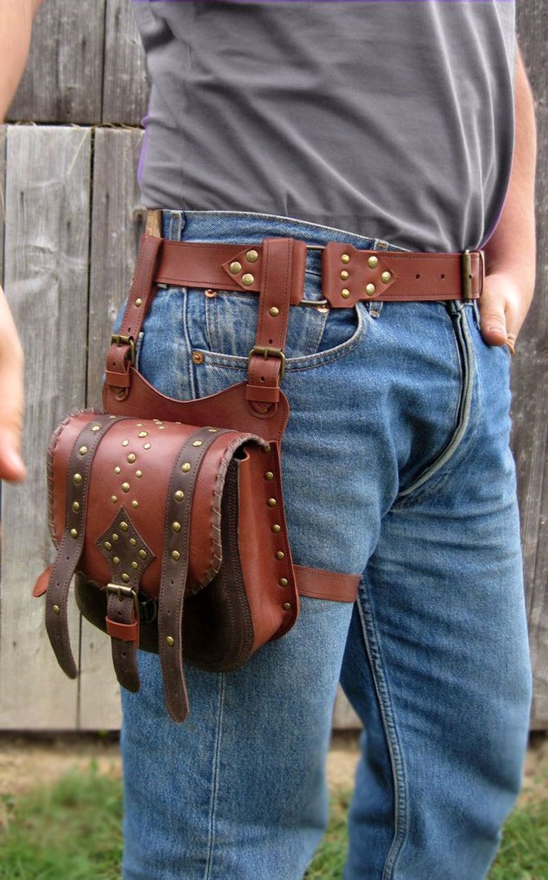 Cowboy Bag bag leg Tool Bag Original Bag Motorcycle Etsy