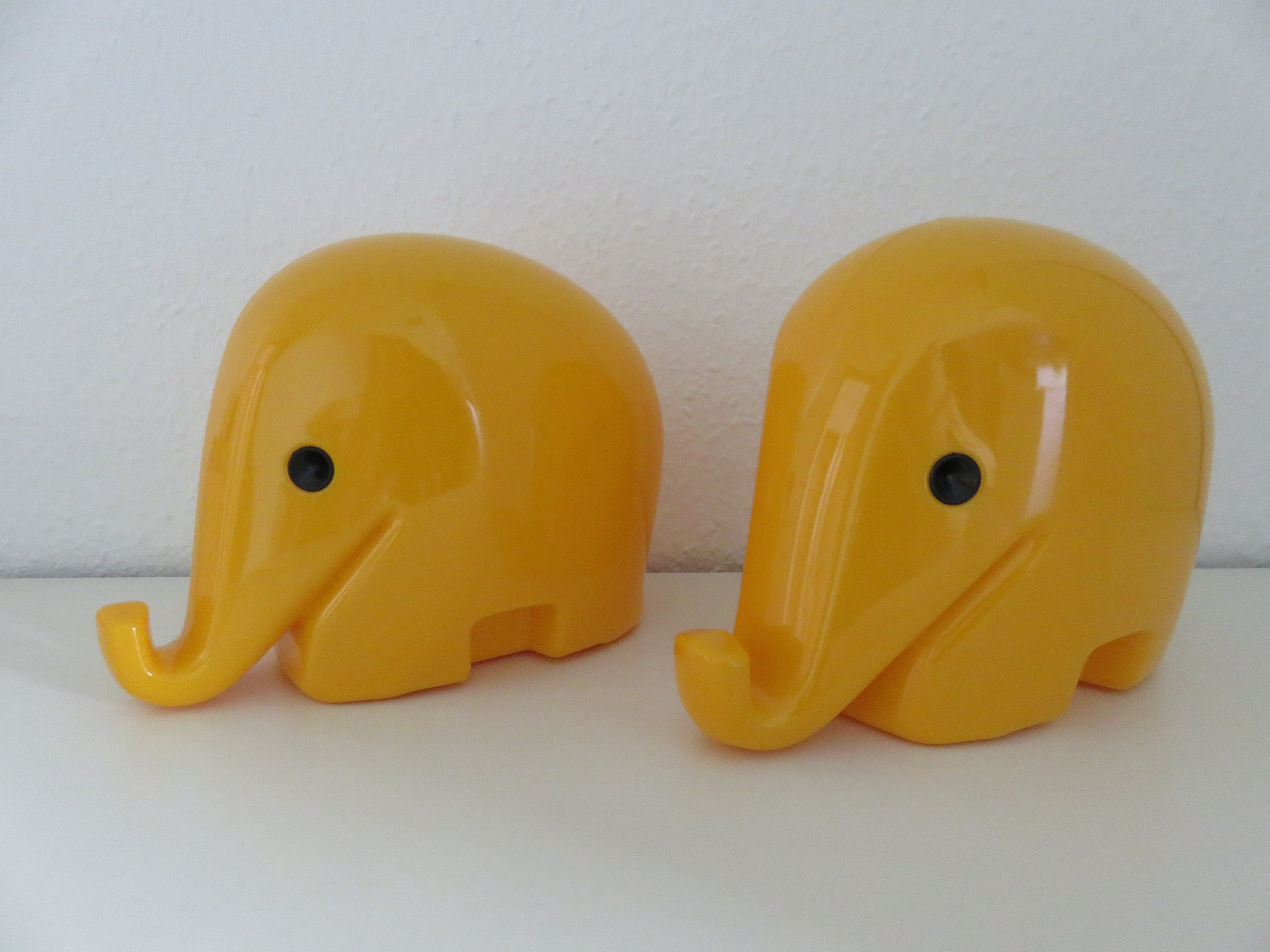 2 XXL Drumbo Elephants, 2 Money Boxes, 1970s Design Etsy