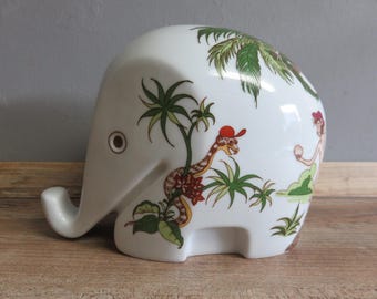 Luigi Colani Elefant Spardose I Mid Century Porzellan, Elefant