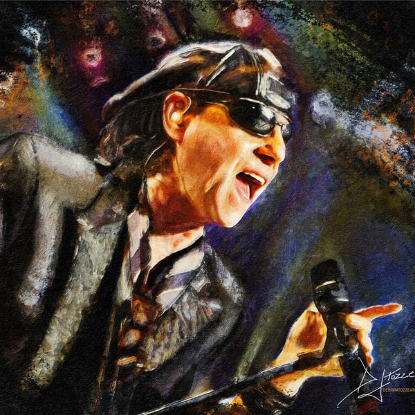 Klaus Meine - Scorpions Singer - Fanart / Digital Art / Digital Download / Portrait Painting / Printable Wall Art