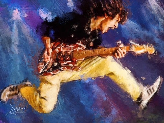 Buy Eddie Van Halen JUMP Portrait Fanart / Instant Digital.