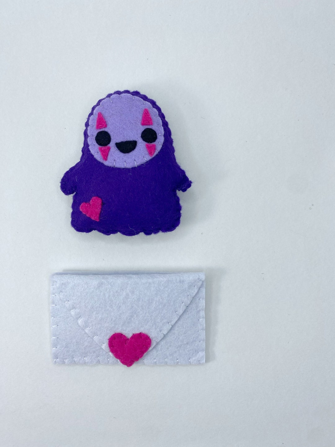Yokai Valentine Art Doll Mini, Felt Art Doll, Creepy Cute Art - Etsy