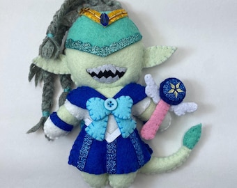 Magical Girl Alien Felt Art Doll