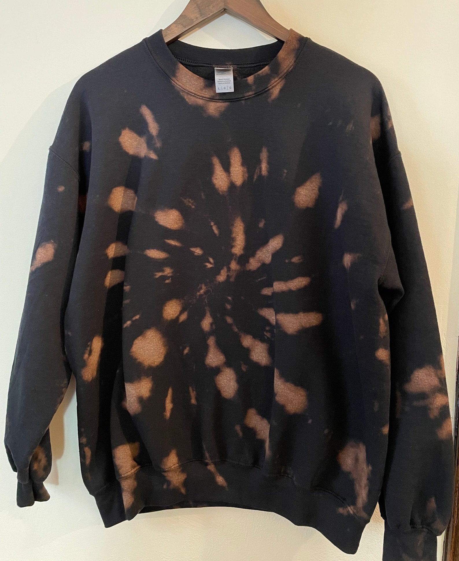 bleach dye sweatshirt