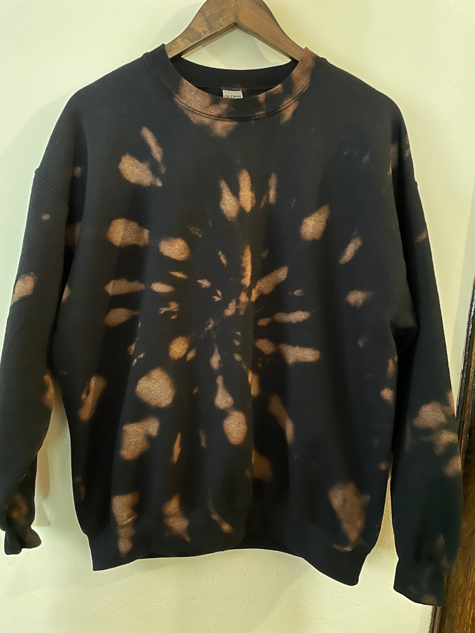 bleach dye sweatshirt