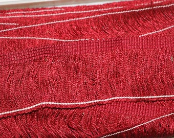 Red fringe, 2 " wide sewing trim, crafts, Costume, Home decor