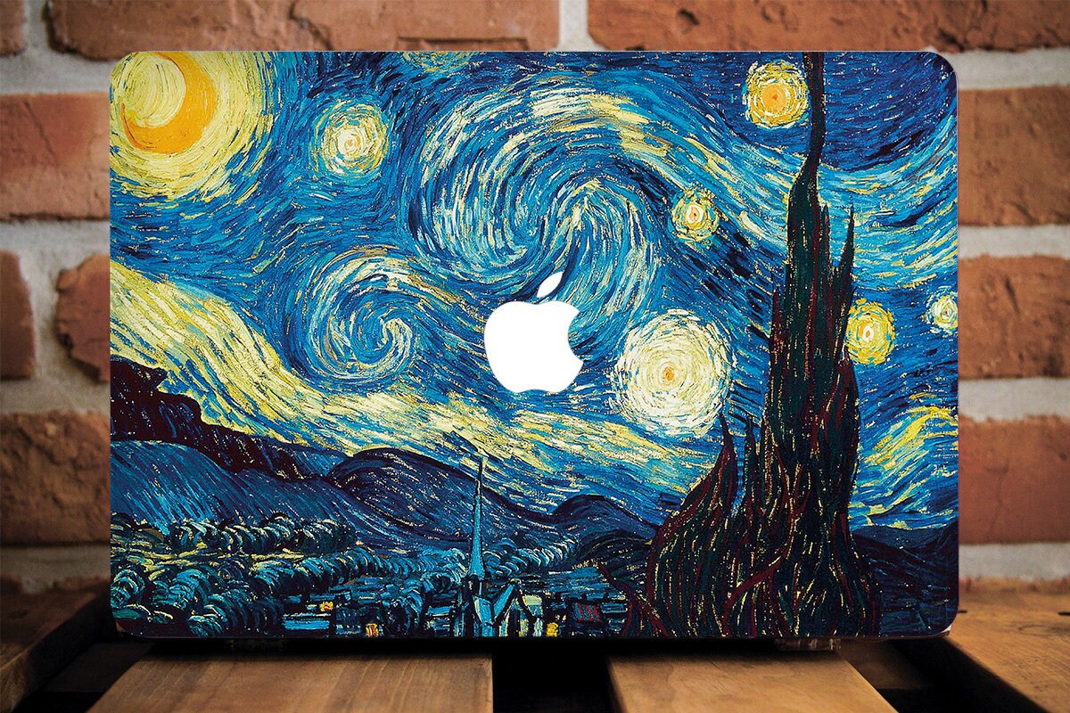 Starry night macbook clearance case