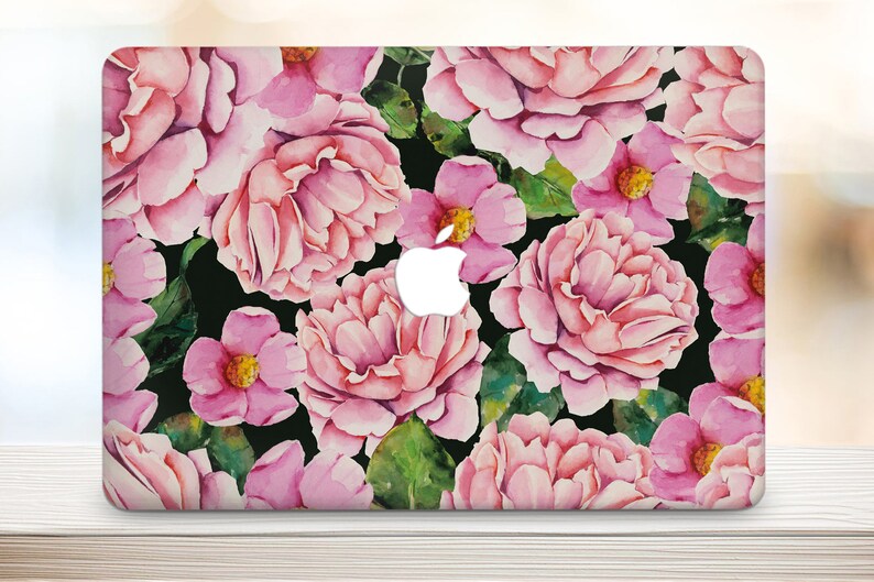 Flowers Macbook Case Floral Mac Book Pro Case Mac Book Air Etsy