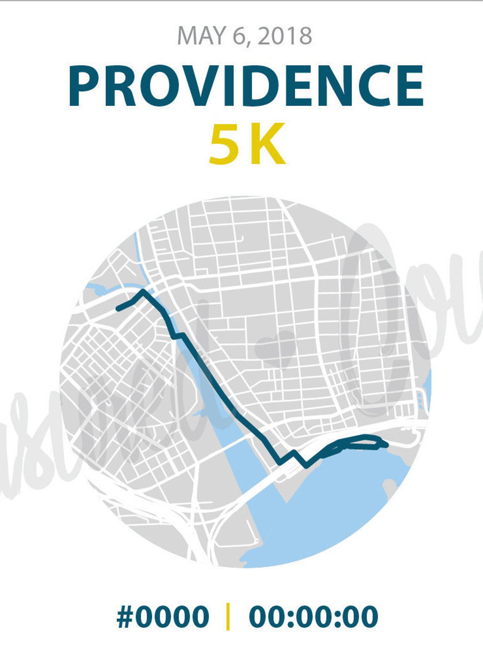 Providence 5k Digital File & Prints Available Custom Race Etsy
