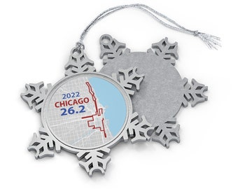 2022 chicago Pewter Snowflake Ornament