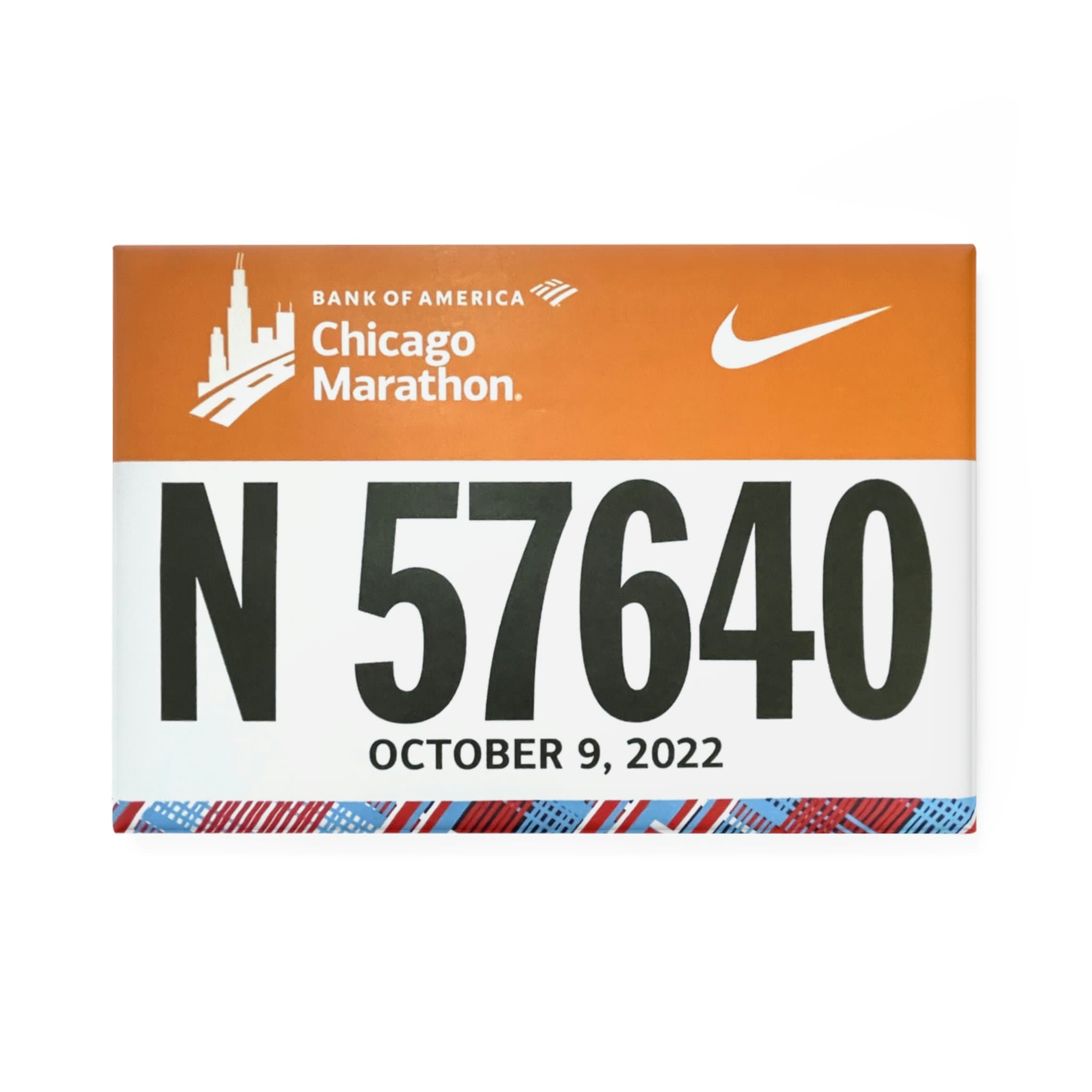 Custom Race Bib Button Magnet, Rectangle - Etsy