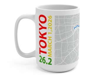 Tokyo 2026 26.2 Custom Coffee Mug 15oz