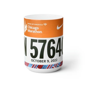 Taza de cerámica con dorsal personalizado de 15 oz