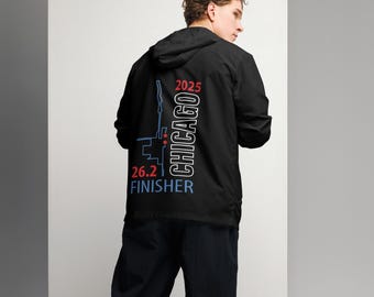 シカゴマラソン2025 フィニッシャーウィンドブレーカー：軽量