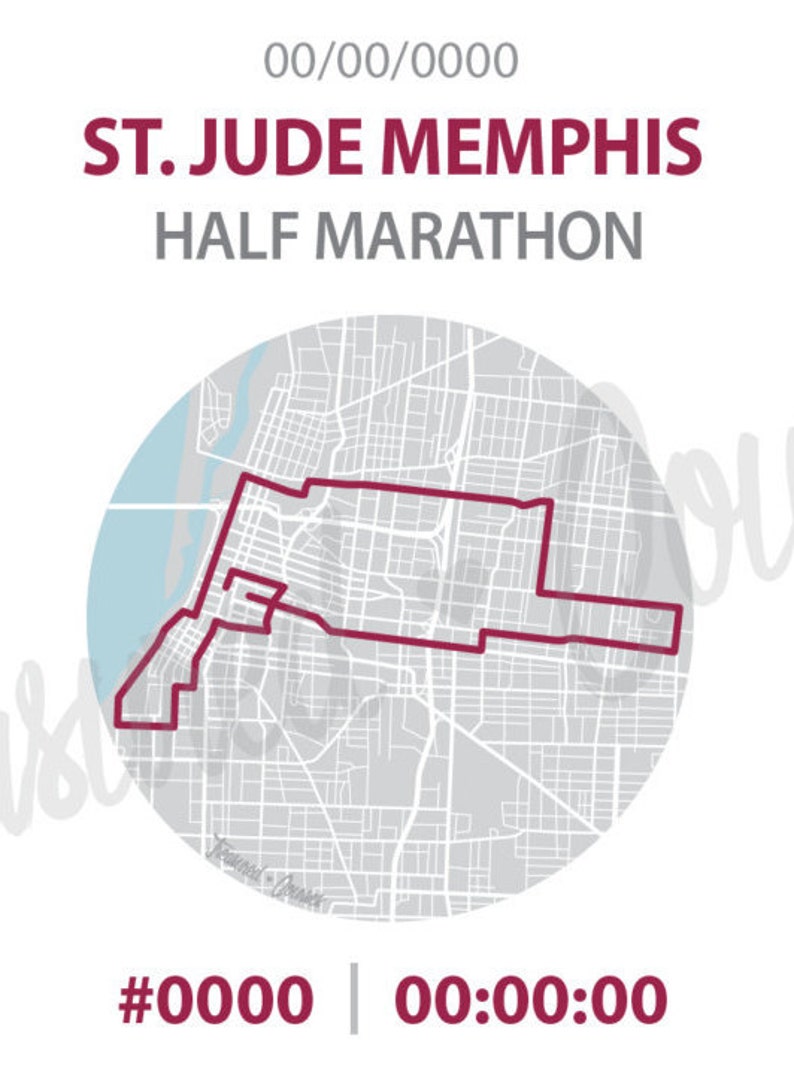 St. Jude Half Marathon Digital File & Print Options Etsy
