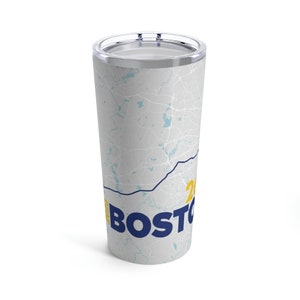 2023 finisher Boston Mapa 26.2 Vaso 20oz