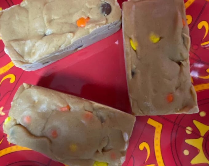 Peanut Butter Fudge with Peanut Butter candy coated "buttons" 1/2 pound