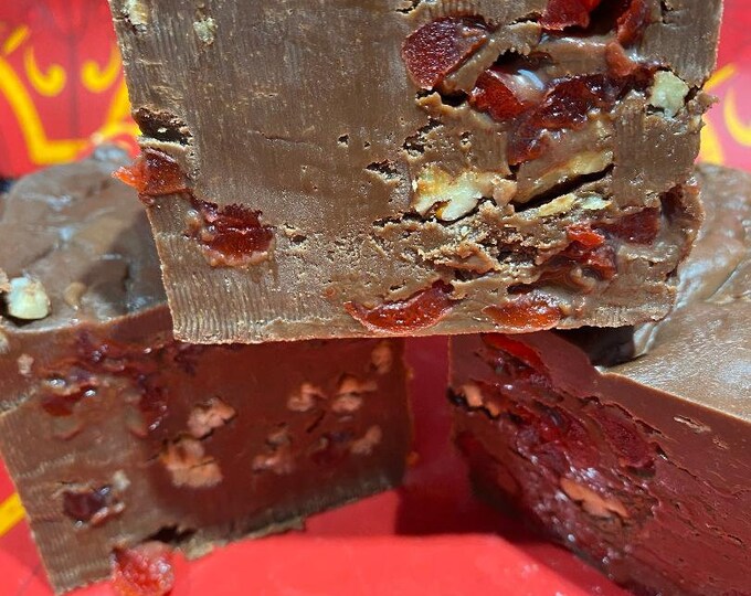 Milk Chocolate Cherry Pecan Fudge 1/2 pound