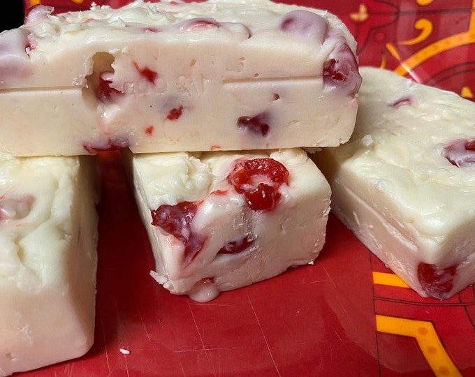 Cherry Cheesecake Fudge *nut free* 1/2 pound