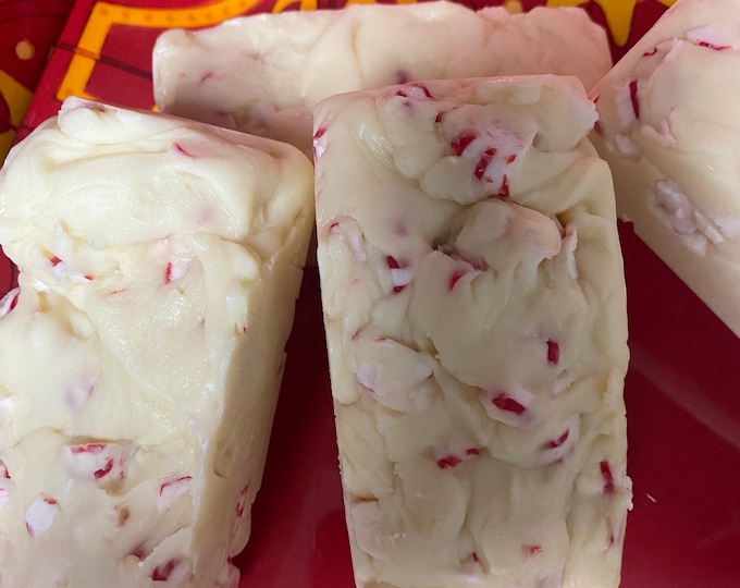 White chocolate fudge with peppermint 1 pound