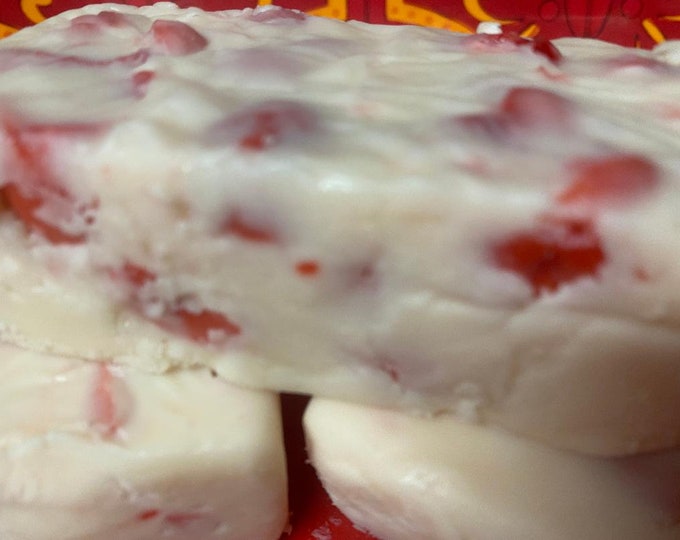 Cherry Coconut White Chocolate Fudge 1/2 pound