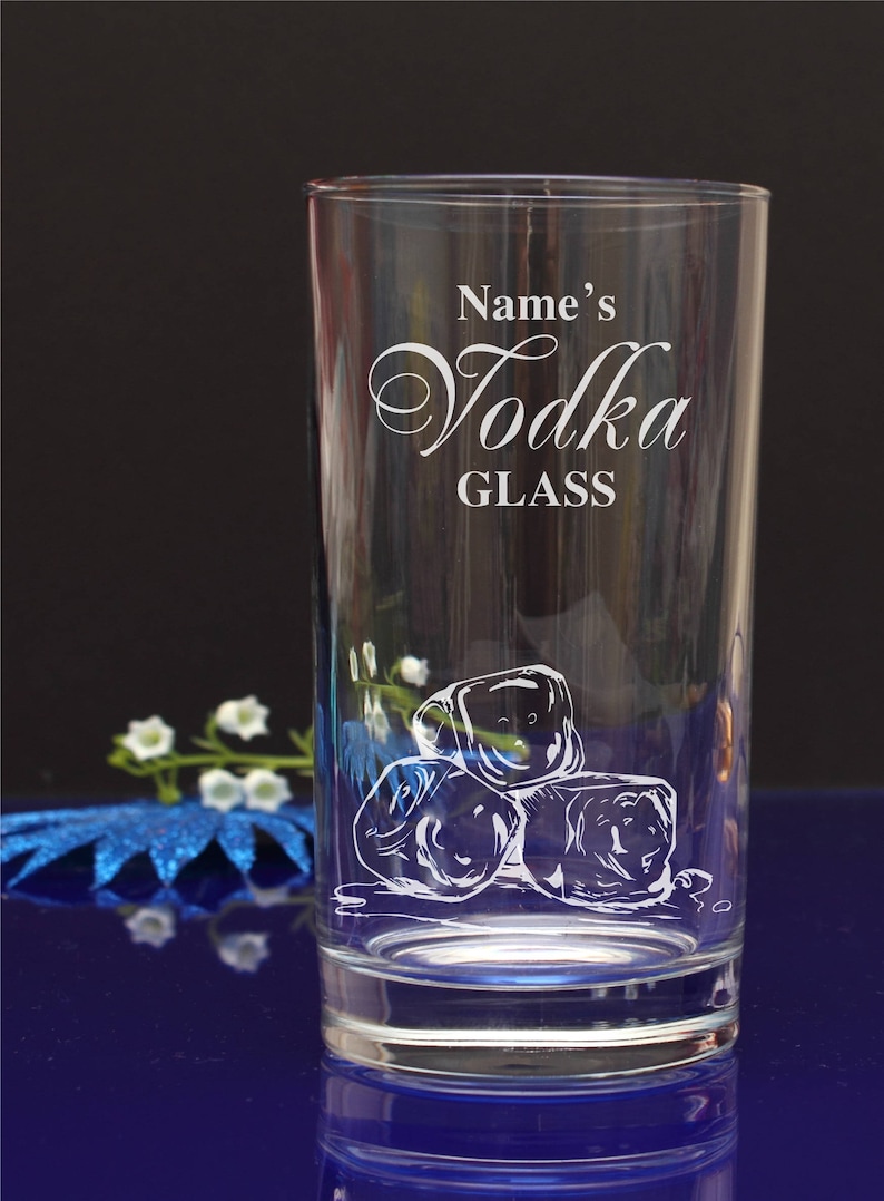 Engraved/Personalised HiballTumbler VODKA GLASS Gift For Etsy