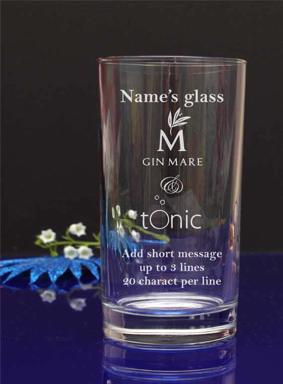 Engraved Hi-Ball Mixer Glass Vodka /& Coke Gin /& Tonic Birthday Gifts Present