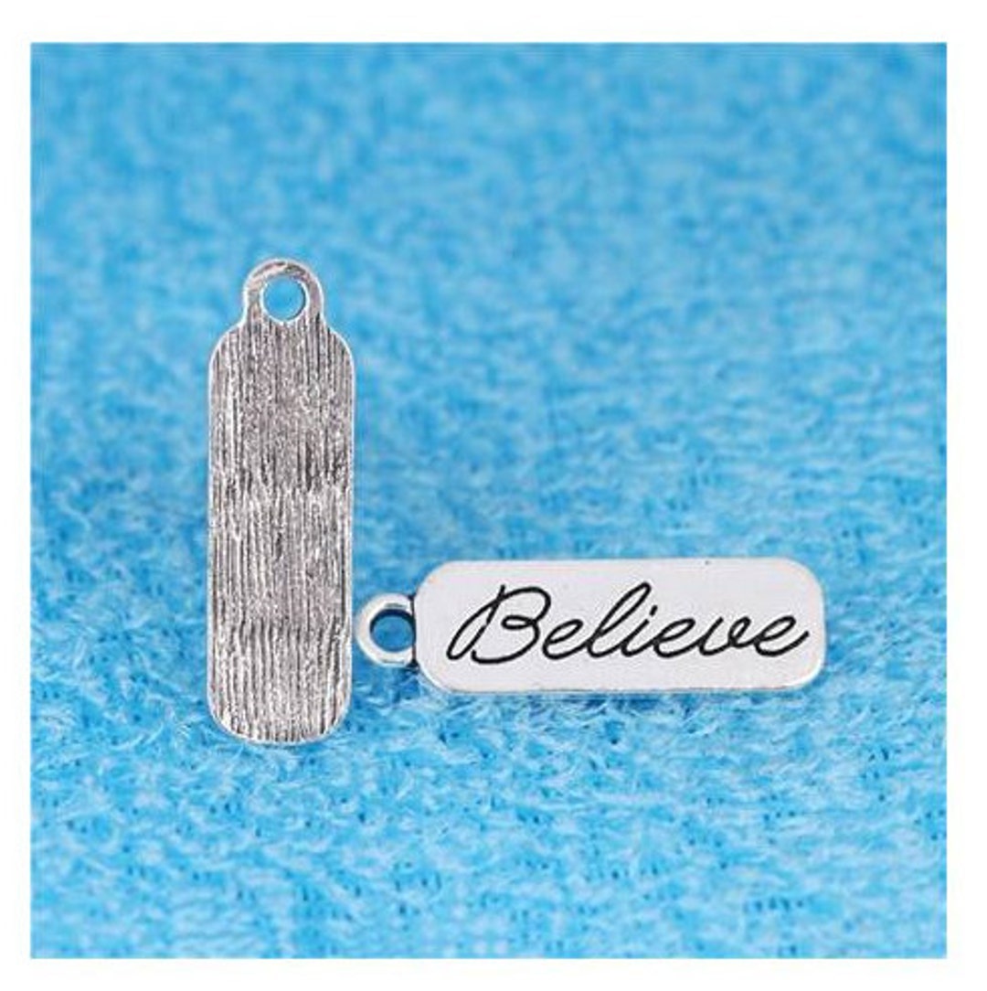 Believe Charm, Inspirational, Motivational, Word Charm, Quote Charm ...