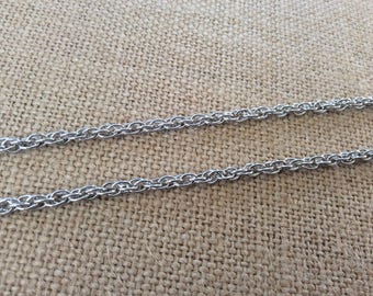 32" Chain Twisted Link Necklace Chain.  Fits 18mm Ginger snaps, Noosa, Magnolia  and Vine, C1-PM
