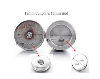 Snap Jewelry Die Mold for 18mm Button/15mm Stud to use in Hand Press. Turn Leather Bracelets, Handbag or Other Accessory Into Snap Jewelry!