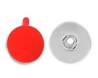 Snap Button Base with Silicone Adhesive Snap Jewelry Base, Adheres to Any Item or Surface for Decoration, Fits 18mm Ginger Snaps, DIY9-PF
